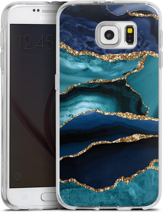 Produktbild DeinDesign Silikon Hülle für Samsung Galaxy S6 Handyhülle Case Smartphone Schutzhülle Glitzer Look Trends (Samsung Galaxy S6)