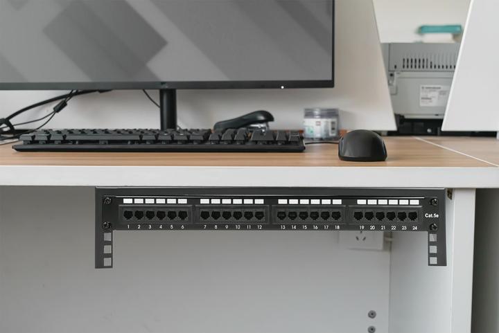 Produktbild Digitus 6HE Wandmontagerahmen, vertikal 283 x 504 x 151 mm, schwarz (10.87 HE, 19 Zoll Rack)