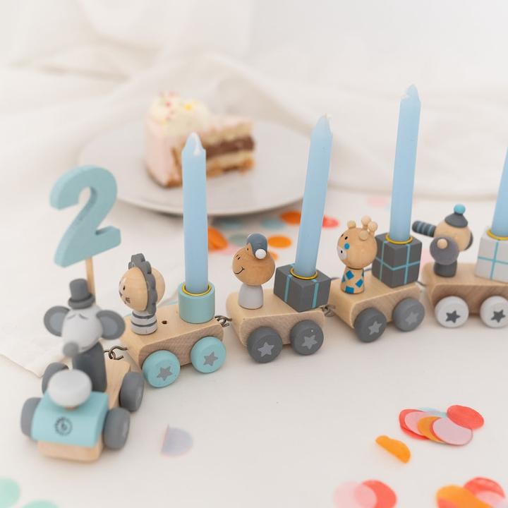 Image du produit Activity Board Train d'anniversaire, cadeau de naissance, train d'anniversaire bougie, train d'anniversaire avec