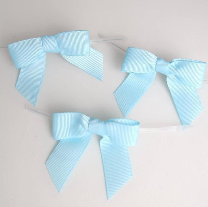 Produktbild Cut my Cookies Verschluss mit Schleife 10 Stück, Hellblau, Material (10 x)