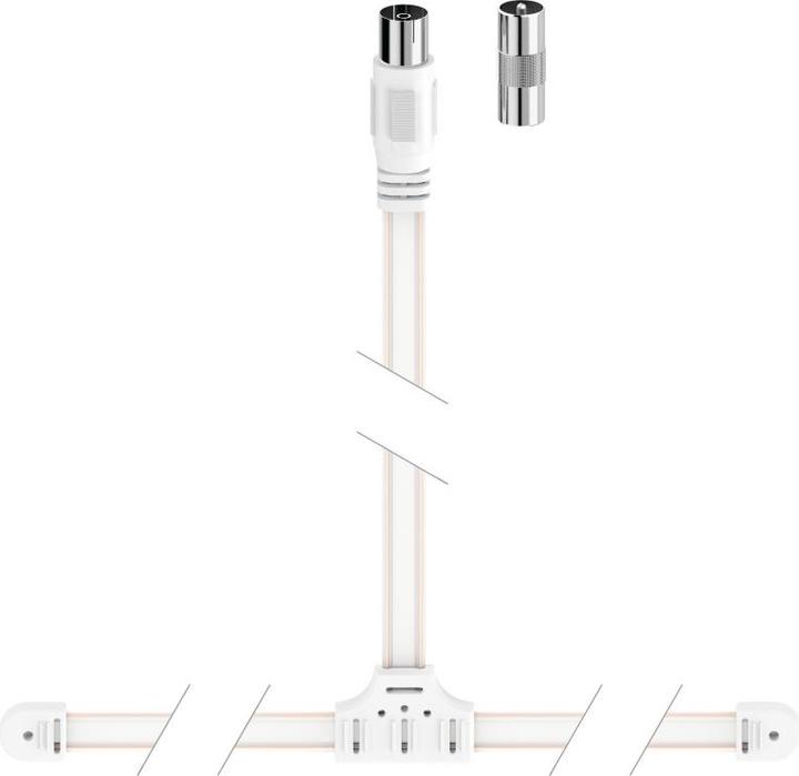 Hama Wurfantenne (Dipole), Koax (Parabolantenne, UKW / MW / LW)