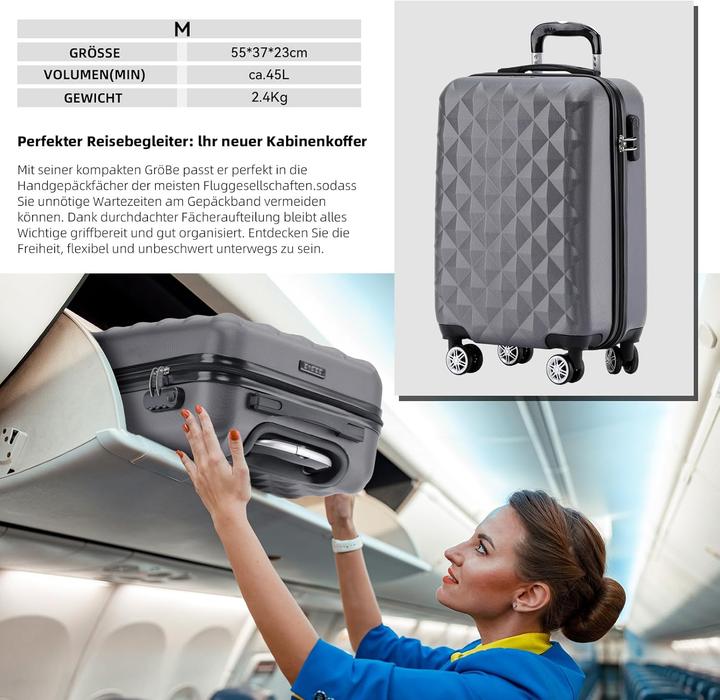 Actual product image Beibye 3-teiliges Reisekofferset 2066