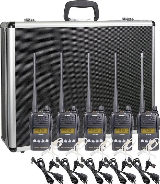 Produktbild Alinco Team-Set DJ-A-446 KEP-24-AL 150105 PMR-Handfunkgerät 5er Set