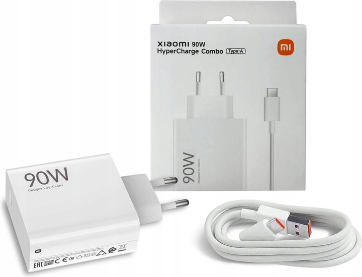 Produktbild Xiaomi Wall Charger USB-A MDY-15-EK + USB-C Kabel 90W - white (90 W)