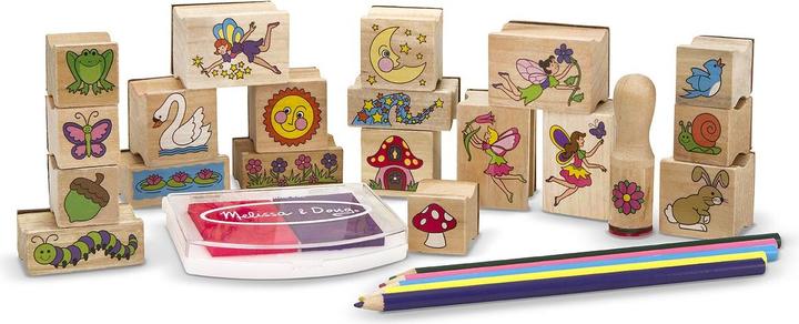 Actual product image Melissa & Doug Stamp-a-Scene Fairy Garden