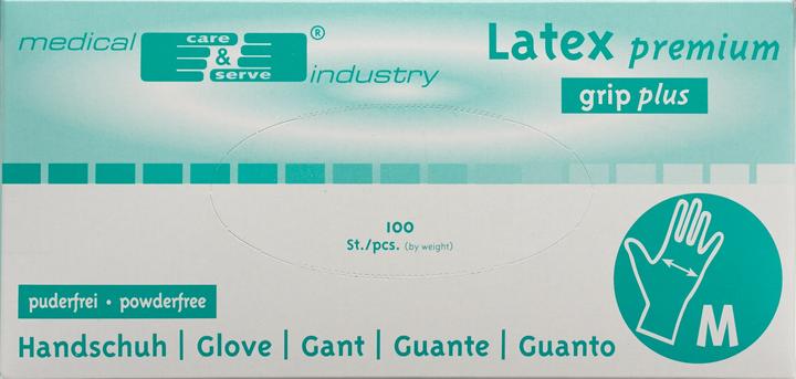 Produktbild Gribi Untersuchungshandschuhe Latex puderfrei unsteril (M)