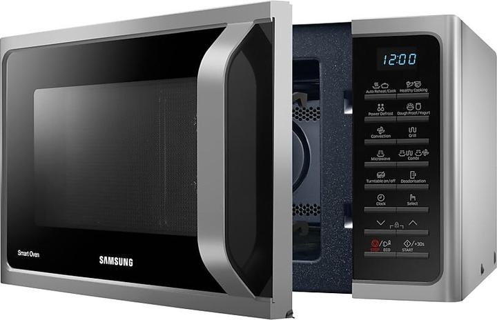 Produktbild Samsung MC28H5015CS Mikrowellenherd Flaches Gerät Kombi-Mikrowelle 28 L 900 W Silber (28 l)