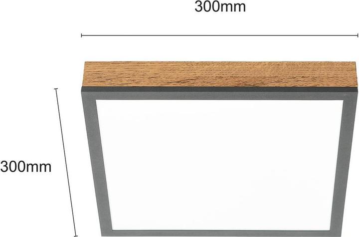 Immagine prodotto Lindby Lampada da soffitto Laviona LED, quadrata, 30 cm (1240 lm)