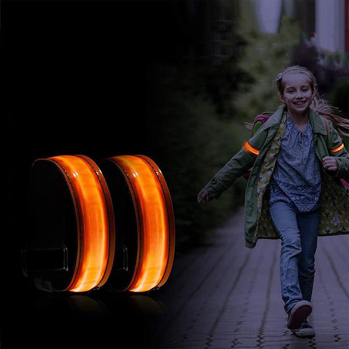 Actual product image Stride Aufladbares USB Leuchtarmband für Kinder / Erwachsene zum Sport