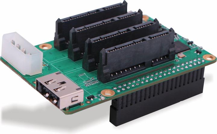 Image du produit Allnet Carte Rock Pi 4 SATA HAT Penta NAS