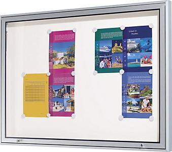Produktbild eurokraft pro Schaukasten, Alu-Rahmen, für innen und aussen (Magnettafel, 200 x 101 cm)