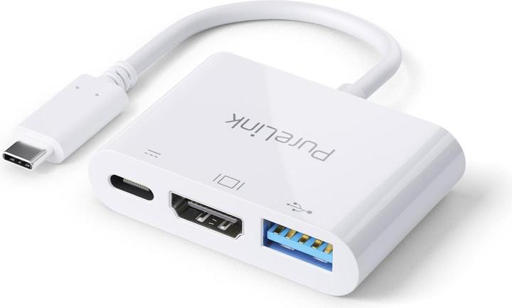 Purelink Premium Adapter USB-C - Multiport (USB 3.1, USB-C, HDMI, 18.90 cm)
