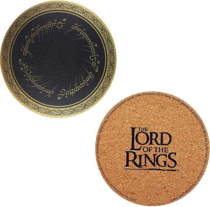 Actual product image Cinereplicas Lord of the Rings: Coaster (Set of 4) (4 x, Glass coaster)