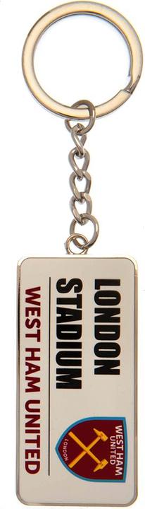 West Ham United FC Strassenschild Metall Schlüsselanhänger