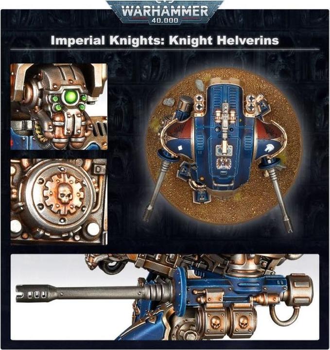 Actual product image Games Workshop Warhammer 40,000 - Imperial Knights Knight Armigers (Plastic)