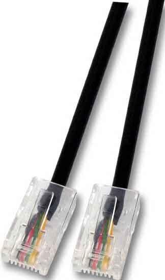 EFB Elektronik Câble modulaire RJ45 (8/4) / RJ45(8/4) quadruple câble rond 2,0 M (UTP, CAT8.2, 2 m)