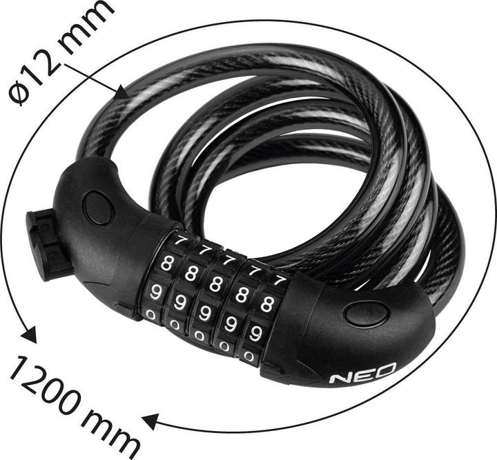 Produktbild Neo Fahrradschloss, Code-Lanyard