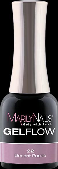 Immagine prodotto Marily Nails GELFLOW - 22 Porpora Decente (22 Viola decente, Smalto per unghie effetto gel)