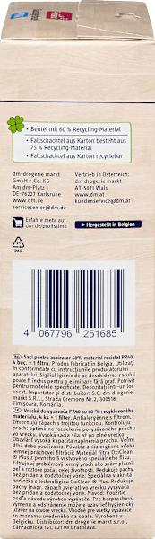 Nährwerte und Zutaten dm Profissimo Staubsaugerbeutel PR 40 (4 x)
