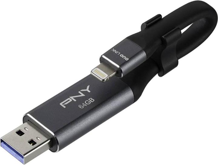 Actual product image PNY DUO-LINK OTG USB 3.0 64GB (64 GB, USB-A)