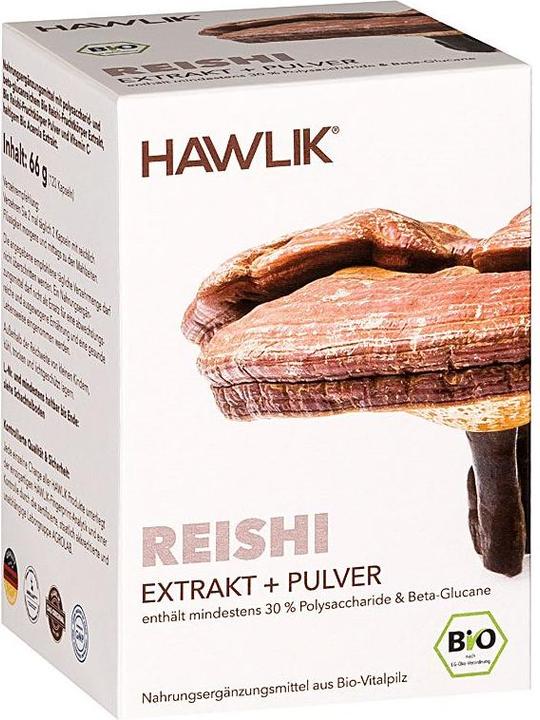 Image du produit Hawlik Extrait de reishi + capsule de poudre (120 pièce(s), Capsules, 109 g)