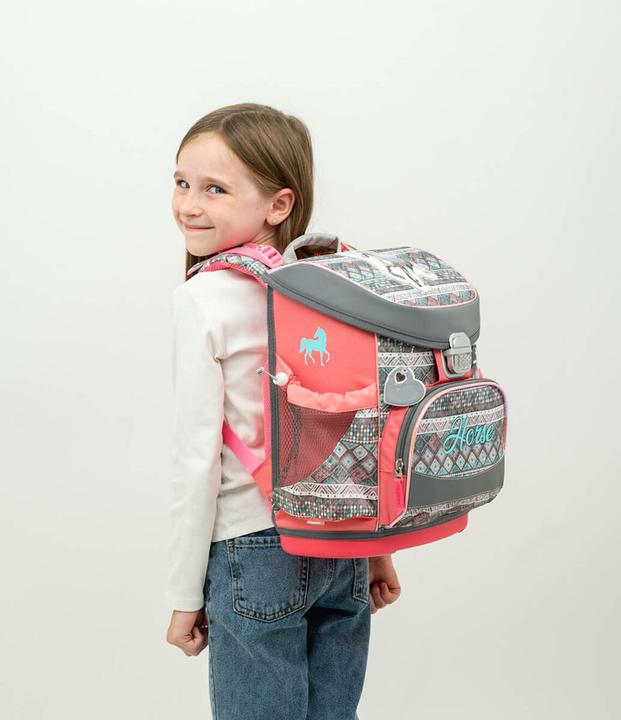 Image du produit Belmil MINI FIT sac à dos scolaire set de 4 pièces Horse Aruba Blue (17 l)