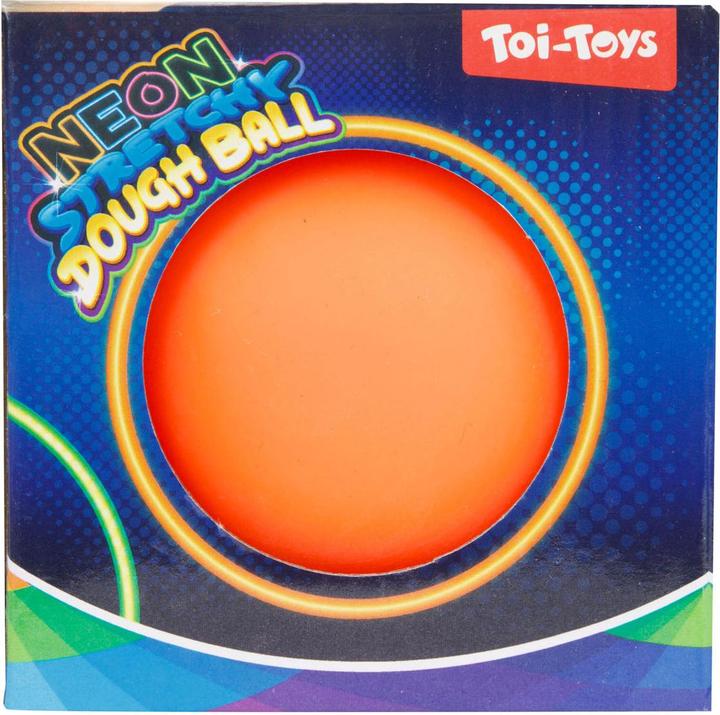Toi-Toys Lustiger Knetball Neon, 10cm