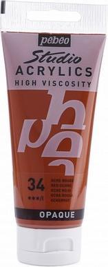 Produktbild Pebeo Studio Acrylics feine Acrylfarben (Ockerrot, 100 ml)