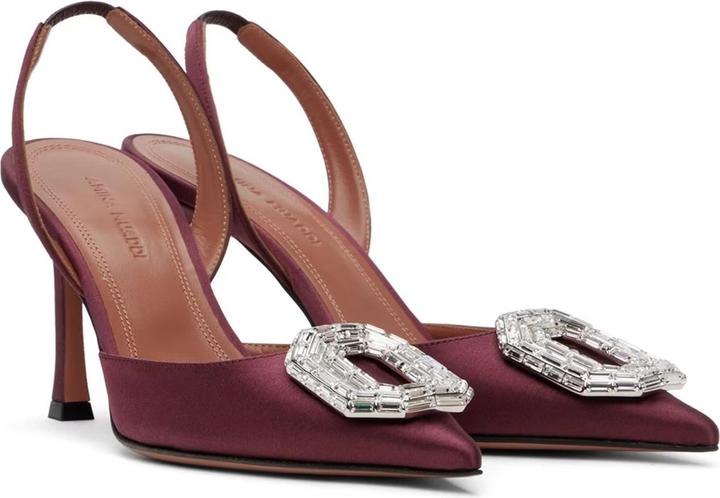 Immagine prodotto Amina Muaddi Camelia Sling 90 - Décolleté in raso (36)