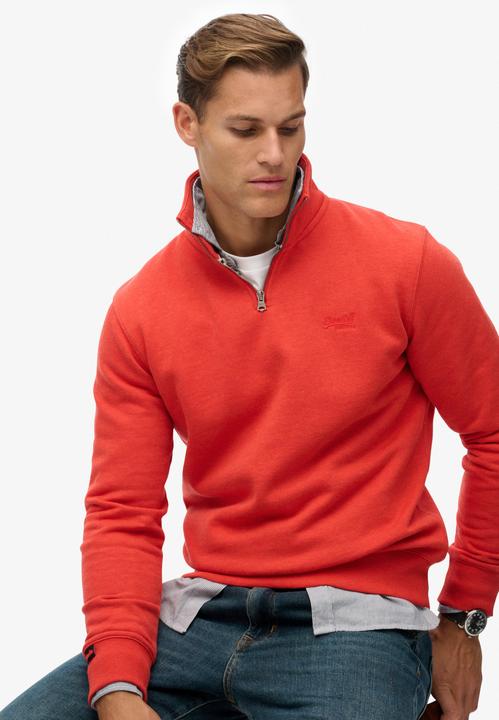 Produktbild Superdry Essential Sweatshirt mit halblangem Reissverschluss und Logo (L)