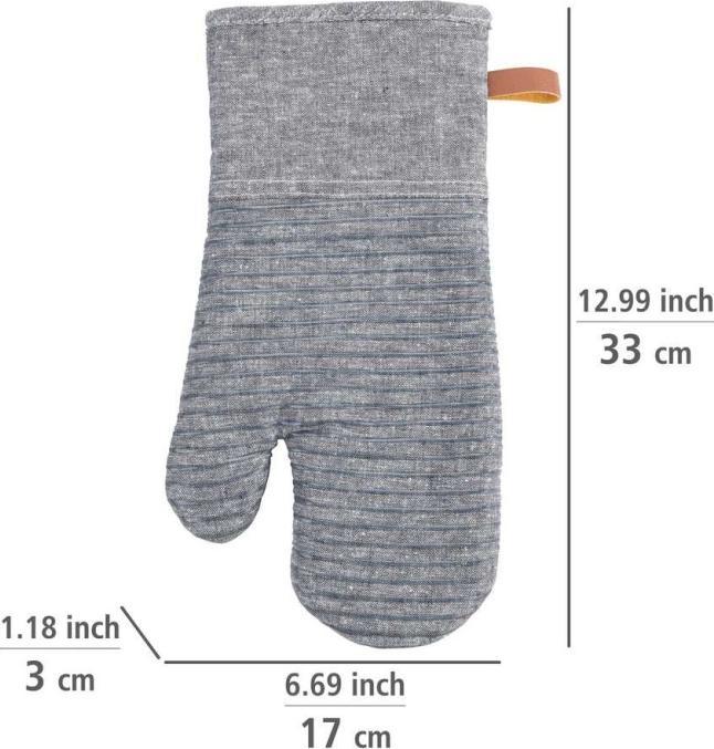 Produktbild Wenko Küchenhandschuh Ada Stripes (Silikon, Baumwolle, Polyester, Viskose)