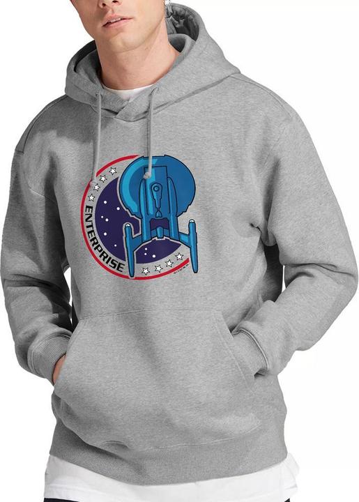 Immagine prodotto Enterprise Felpa con Cappuccio Tasca a Toppa Uomo (XL)