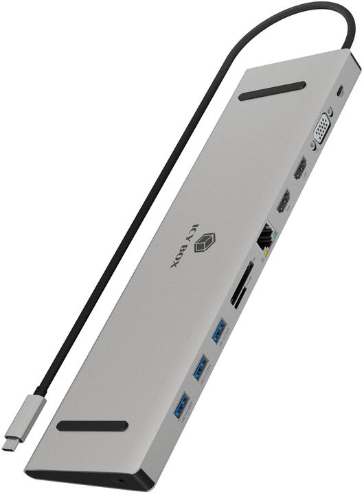 Icy Box IB-DK2106a-CPD (USB-C, 7 Ports)