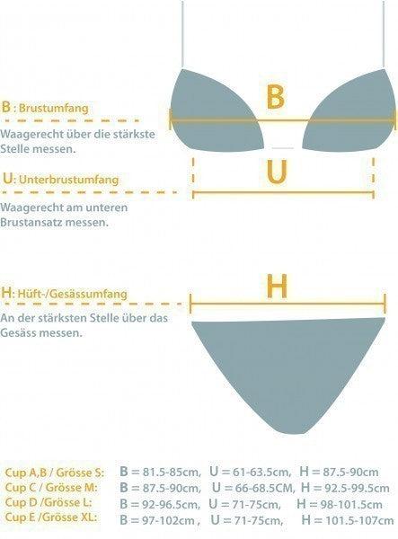 Hermex Bikini Victoria Farbig Blumenmuster / Grösse M (M)