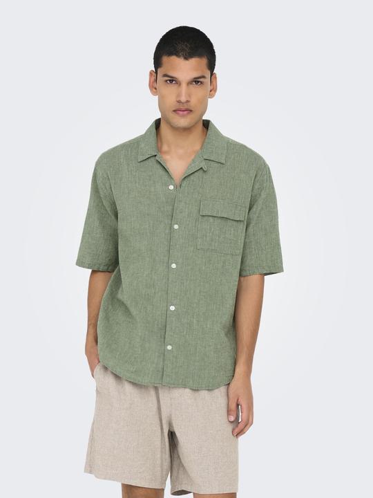 Actual product image Only & Sons Onscaiden Life Relax Ss Resort 1pkt Shir (L)