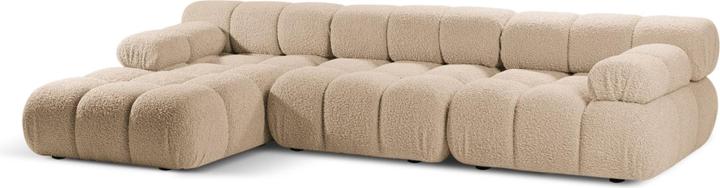 Actual product image Micadoni Velvet Modular Left Corner Sofa, "Bellis", 4 Seats, 282x155x70 Made in Europe (Corner sofa)