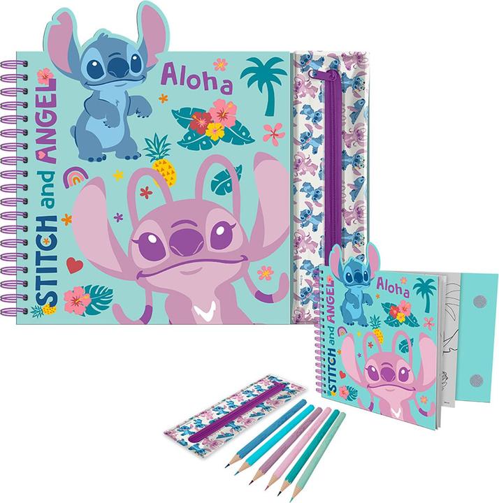 Kids Licensing Stitch Notizbuch mit Stiften