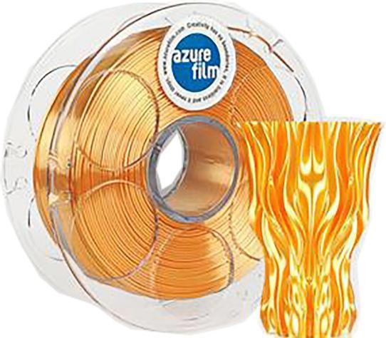 Immagine prodotto AzureFilm Filamento 3D Silk Flame Orange 1.75mm 1kg (PLA, 1.75 mm, 1000 g, Arancia)