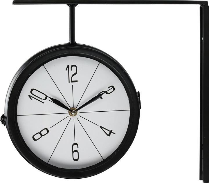 Actual product image Koopman Wall clock in railway station clock design, double-sided, Ø 20cm (20 cm)