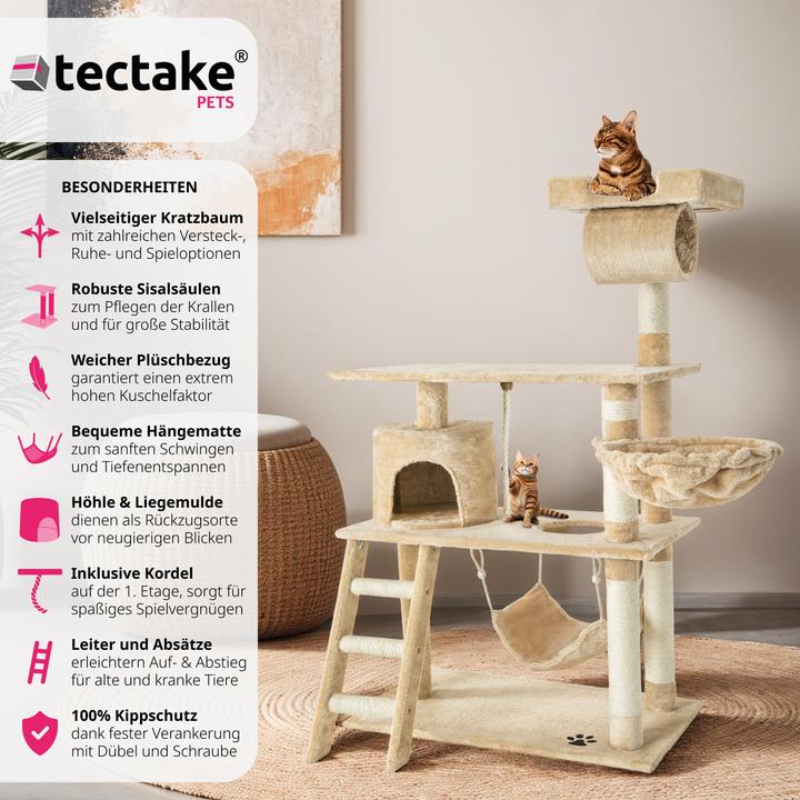 Immagine prodotto tectake Marcel (141 cm, Beige)