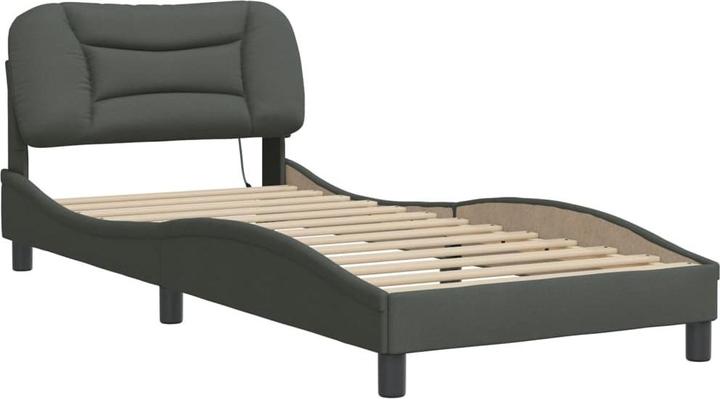 Produktbild VidaXL Bettgestell mit LED Stoff (90 x 200 cm)
