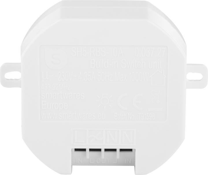 Actual product image Smartwares Light switch set radio built-in switch + remote control (Heating actuator)