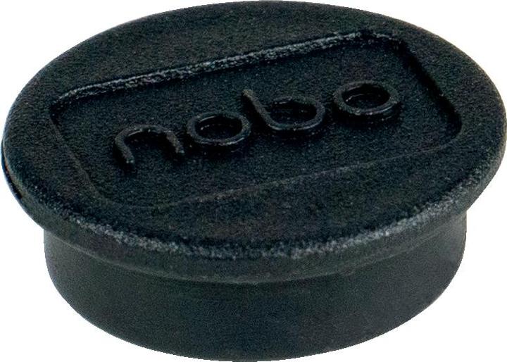 Produktbild Nobo Magnet rund 13mm 1915284 schwarz 10 Stück (10 x)