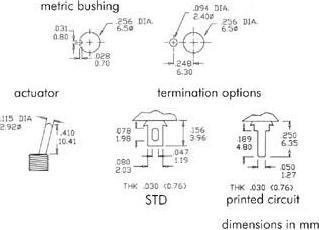 Produktbild Velleman 90° Horizontal Toggle Switch Dpdt On-Off-(On)