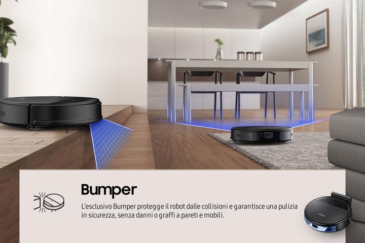 Image du produit Samsung VR05R5050WK robot aspirateur sans sac Noir 0.2 L (Robot vacuum)
