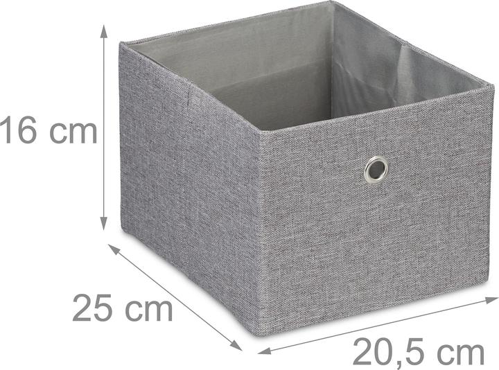 Produktbild Relaxdays 2x Aufbewahrungsbox (20.5 x 25 x 16 cm, 8 l)