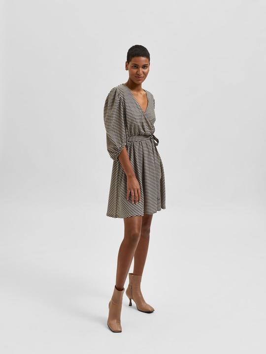 Image du produit Selected Femme Robe cache-coeur rayée (S)