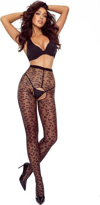 Productafbeelding Passion - TIOPEN 023 PANTY MET KRUISLOOS ZWART 3/4 20 DENIERS (6 3/4)