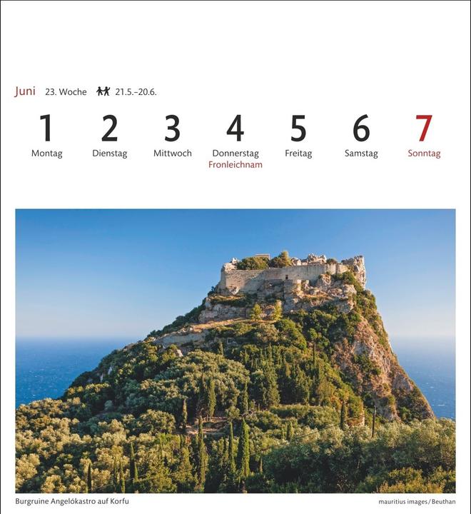 Actual product image Harenberg Griechische Inseln Sehnsuchtskalender 2026 - Wochenkalender mit 53 Postkarten (Hardcover, German)