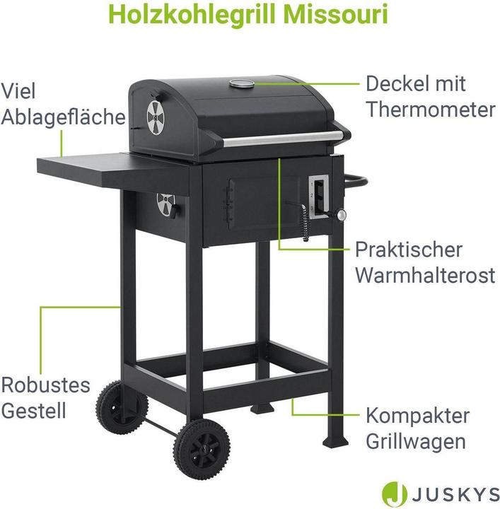 Actual product image Juskys BBQ charcoal grill Grill grate (40 cm)